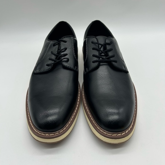 Steve Madden P-Jansen Black Oxford Dress Shoes Men's Size 9.5 Lace Up NWB Steve Madden P-Jansen Black Oxford Dress Shoes Men's Size 9.5 Lace Up NWB